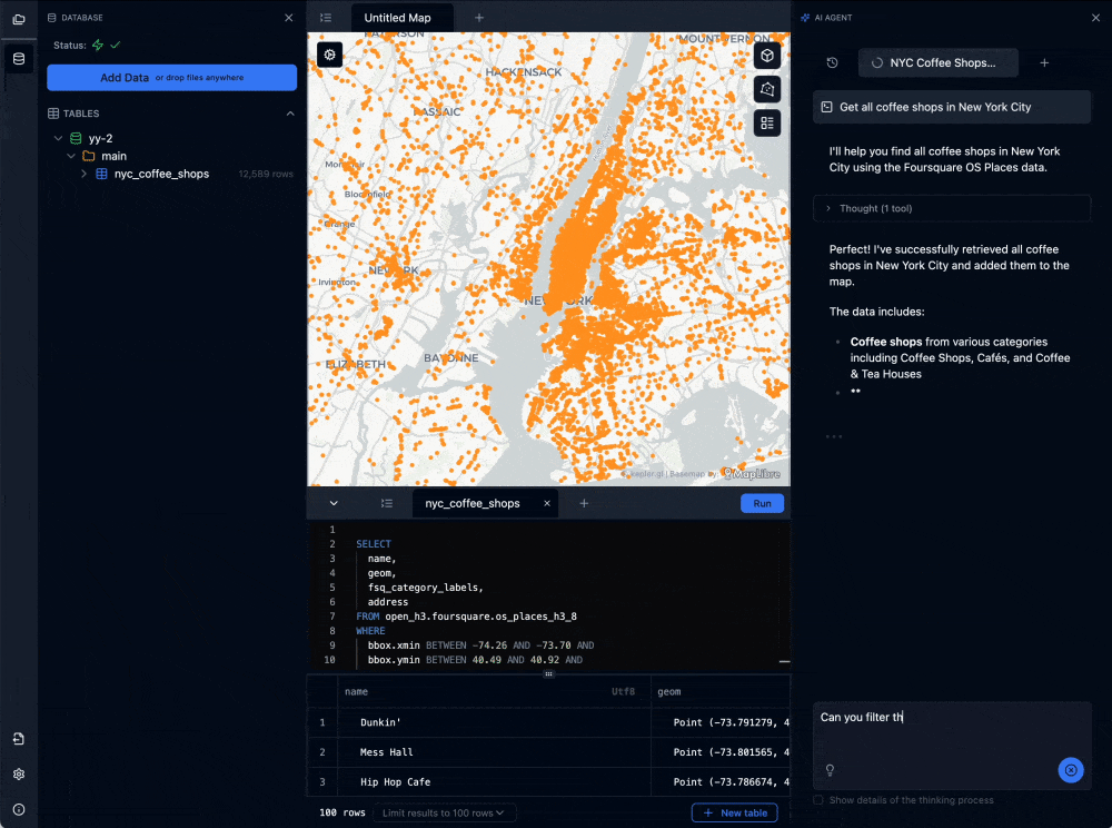 Foursquare - From Chaos to Clarity: 5 Complex Questions FSQ Spatial Agent Answers in Minutes